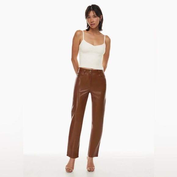 Wilfred Black Faux Leather Pants - Picture 8 of 8